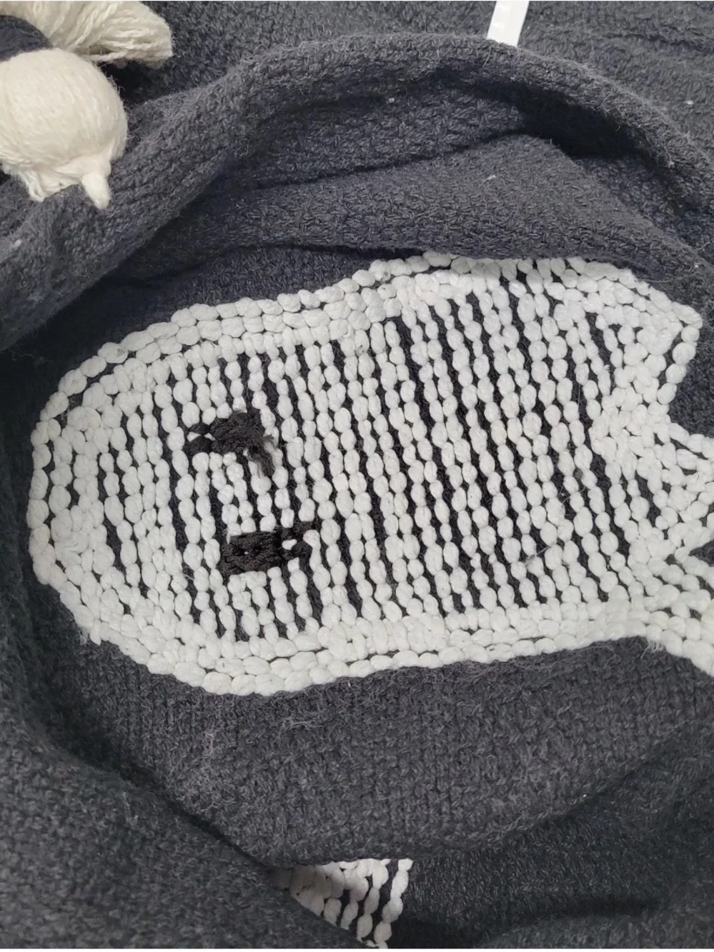 Rachel Zoe Ghost Throw Blanket 50x60 Black White Viral Halloween Tik Tok NWT
